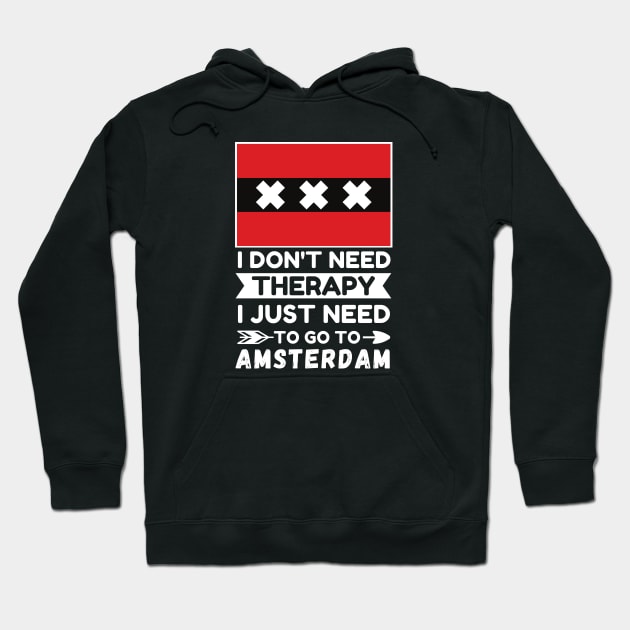 Amsterdam Travel Hoodie by footballomatic